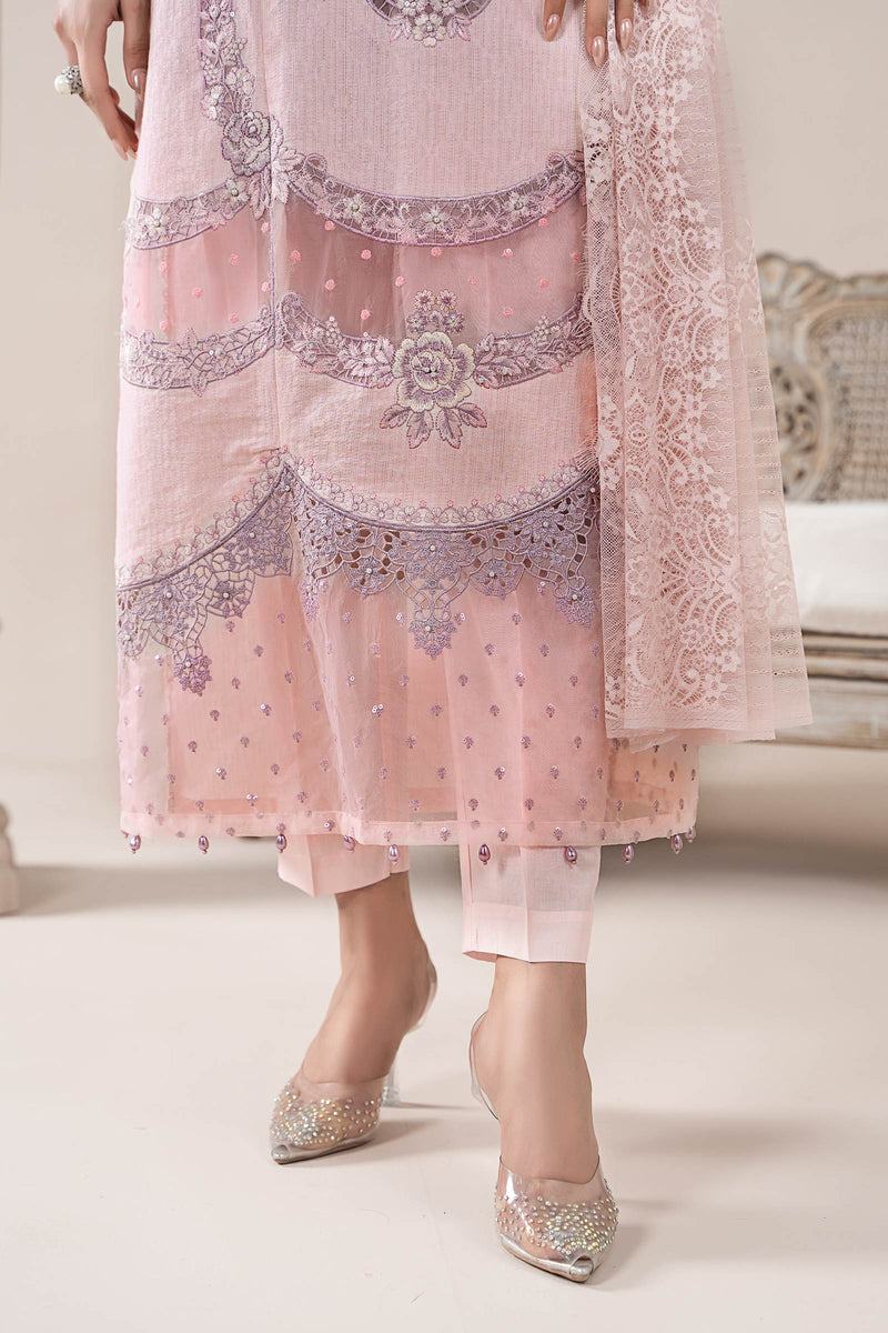 3 Piece Embroidered Jacquard Lawn Suit