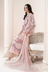 3 Piece Embroidered Jacquard Lawn Suit