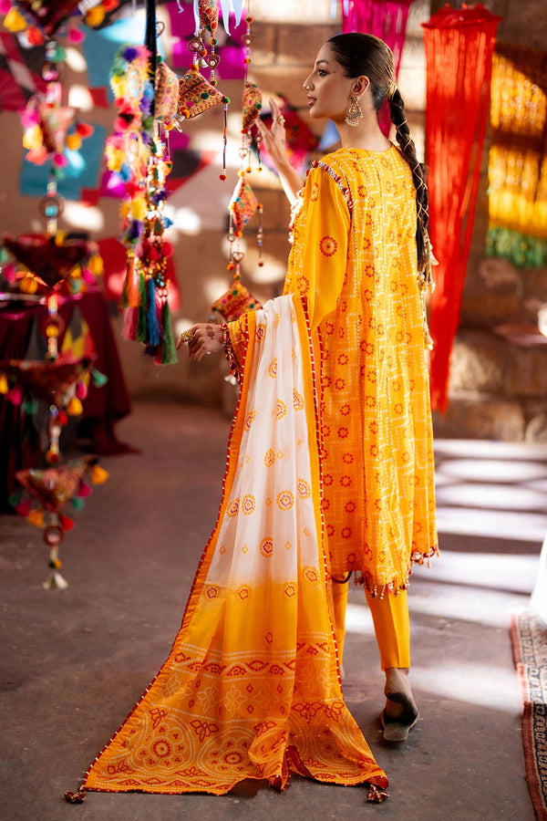 3 Piece Unstitched Printed Lawn Chunri