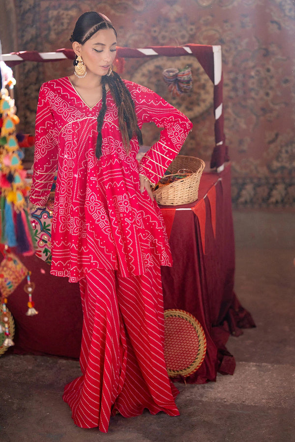 2 Piece Unstitched Printed Lawn Chunri