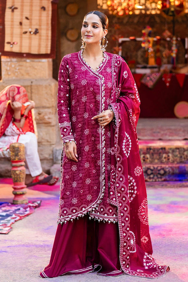 3 Piece Unstitched Lacquer Printed Lawn Suit