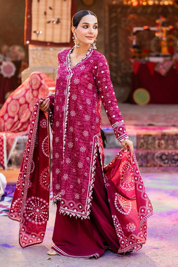 3 Piece Unstitched Lacquer Printed Lawn Suit