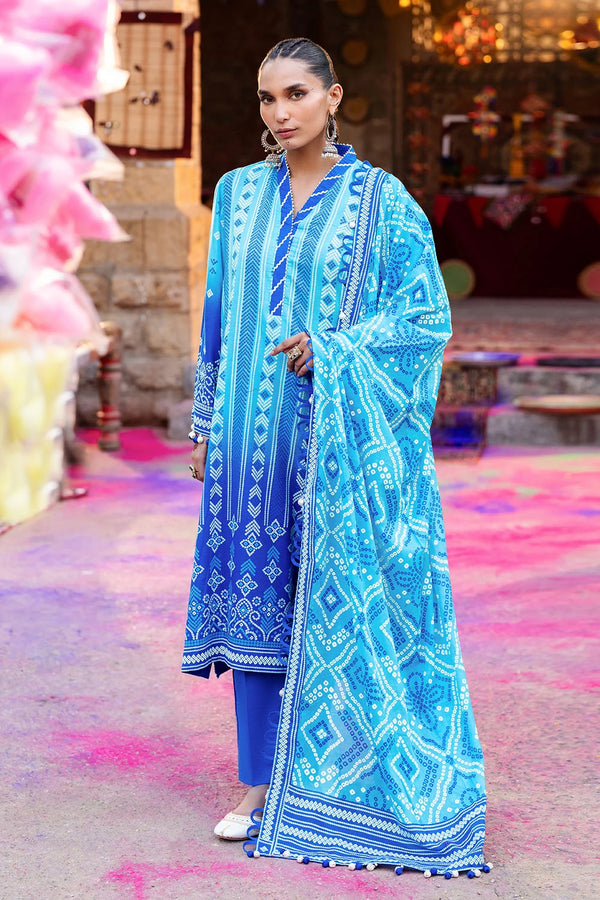 3 Piece Unstitched Lacquer Printed Lawn Suit