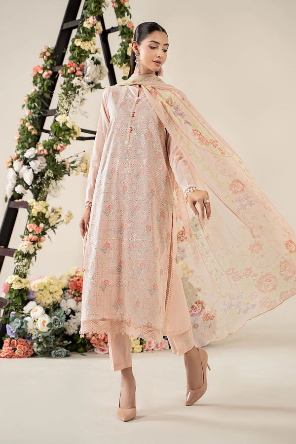 3 Piece Embroidered Lawn Suit
