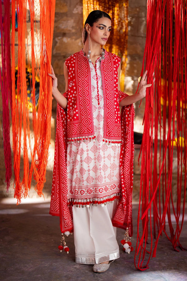 3 Piece Unstitched Printed Lawn Suit
