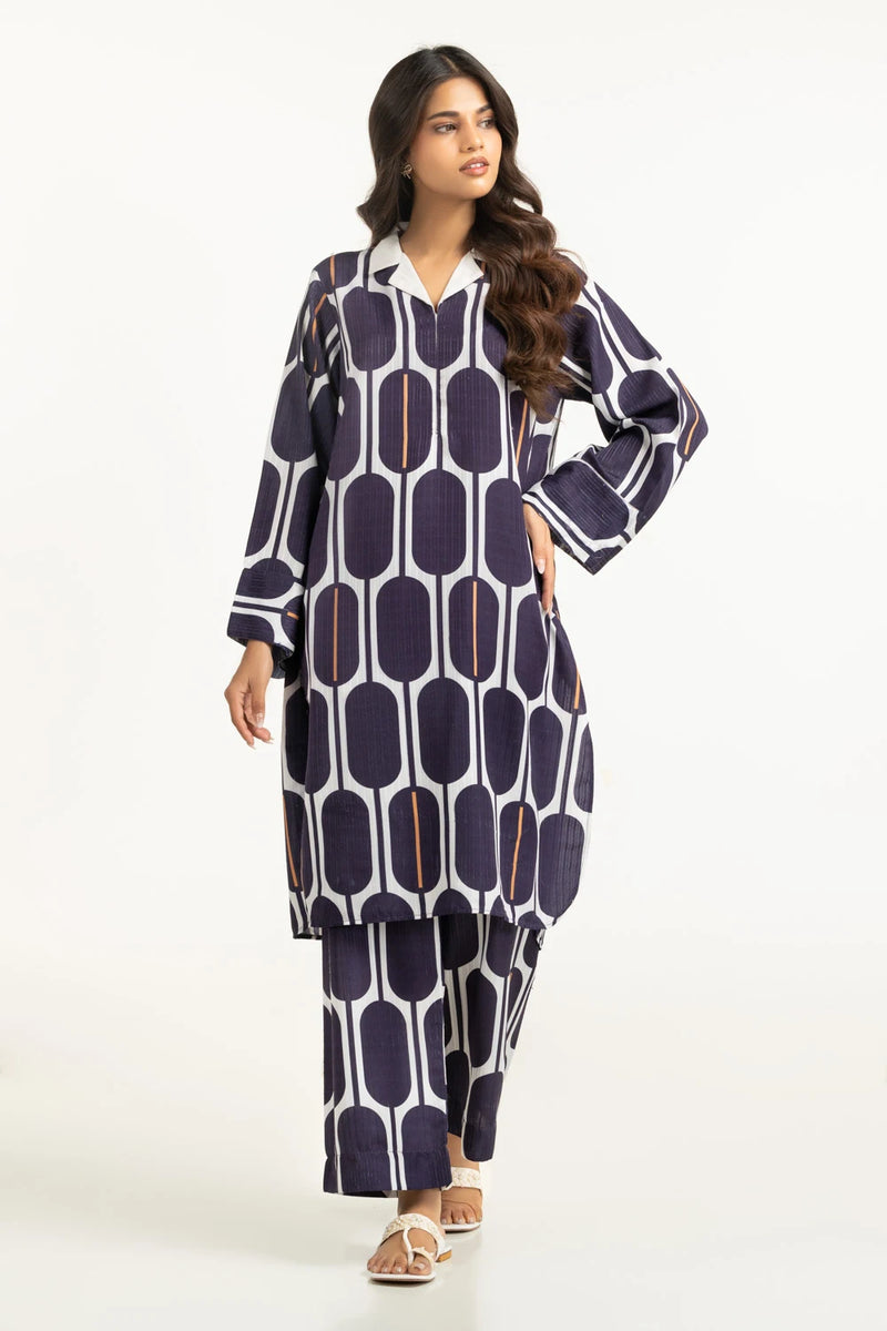 Textured Dobby Printed Co-Ord Set
