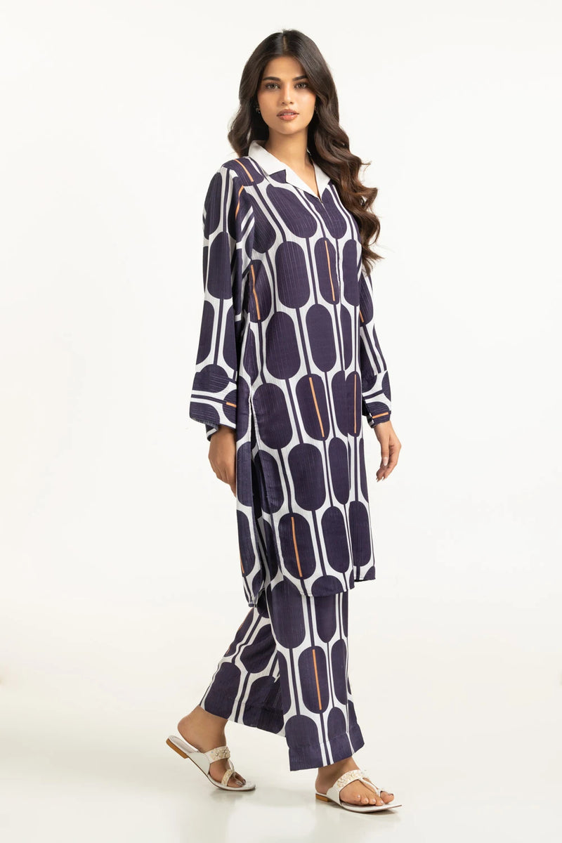 Textured Dobby Printed Co-Ord Set