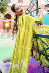 3 Piece Unstitched Lacquer Printed Lawn Suit