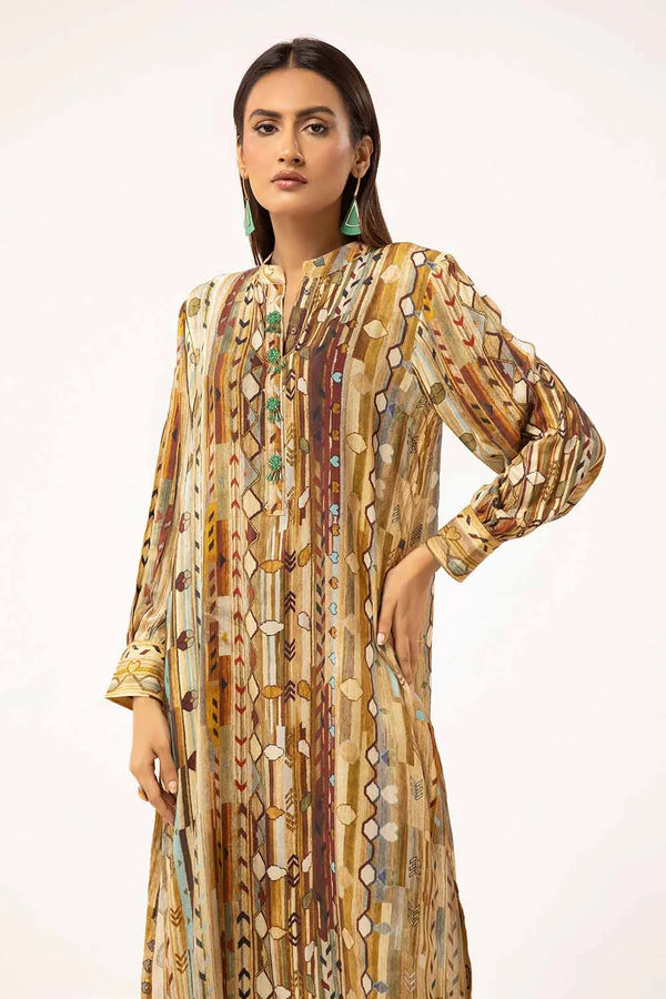 2 Piece Unstitched Printed Linen