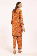 2 Piece Unstitched Printed Linen Suit