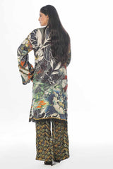 2 Piece Unstitched Printed Linen Suit