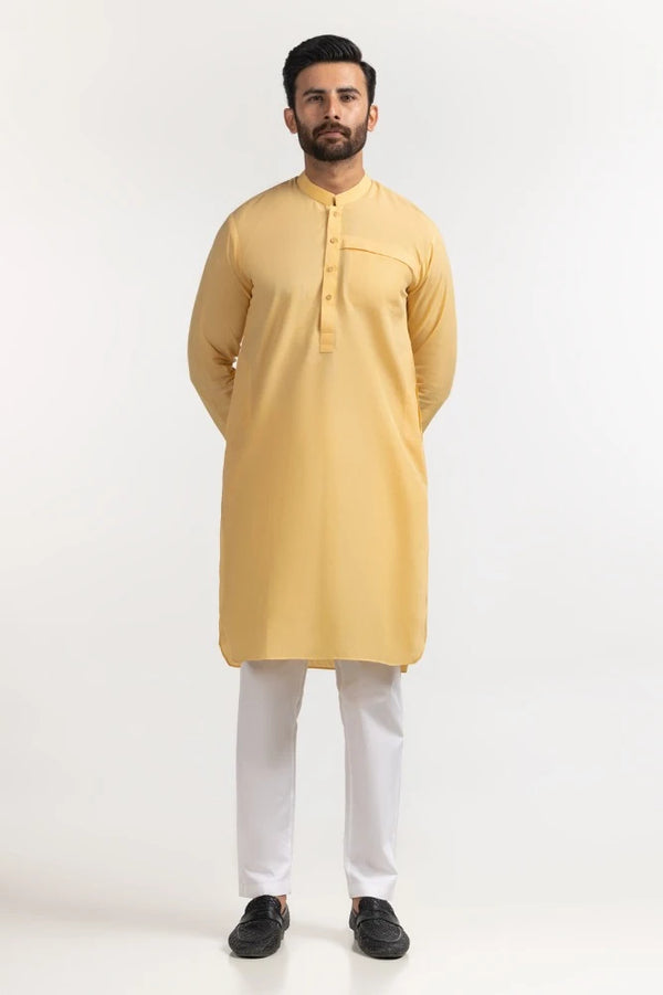 Yellow Basic Kurta