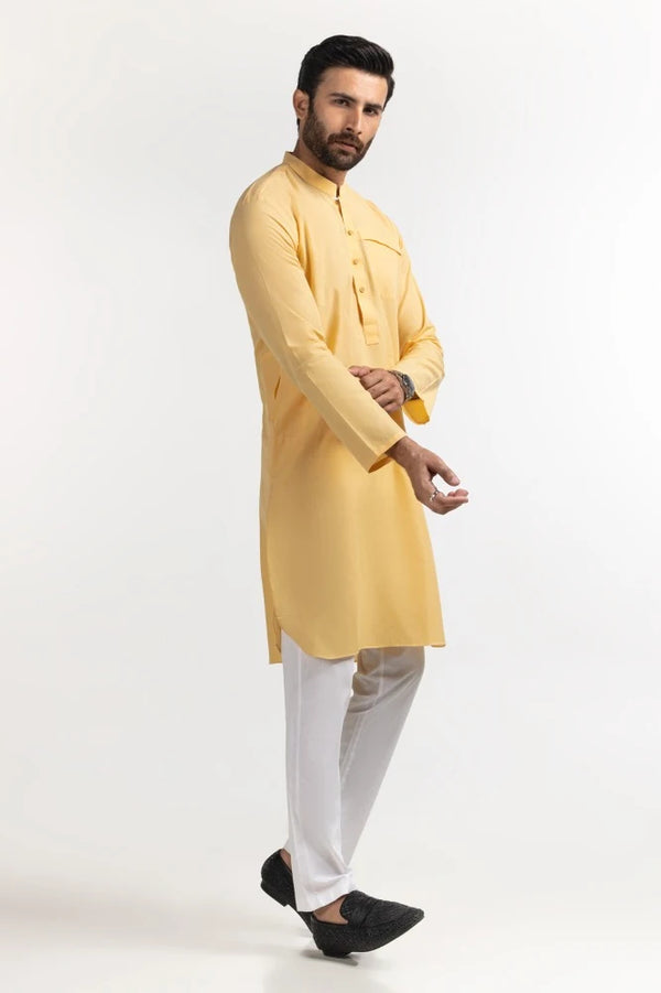 Yellow Basic Kurta