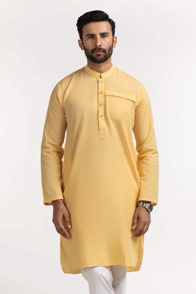 Yellow Basic Kurta